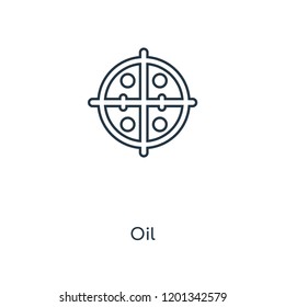 Oil concept line icon. Linear Oil concept outline symbol design. This simple element illustration can be used for web and mobile UI/UX.