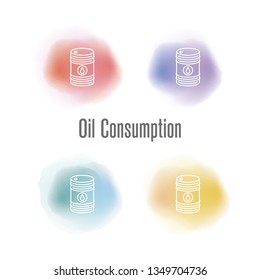 Oil Consumption Concept