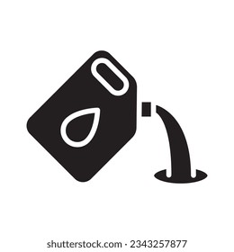 Oil Contamination glyph vector icon isolated. Oil Contamination stock vector icon for web, mobile app and ui design