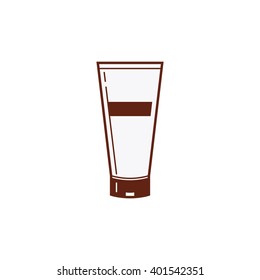 Oil or cream. Spa emblems or elements. Spa Objects. Black white version.