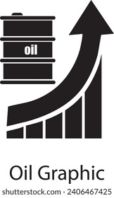 Oil Decrease Graphic icon. Oil Decrease Graphic icon illustration. simple illustration on white background..eps
