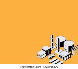 Oil depot vector 