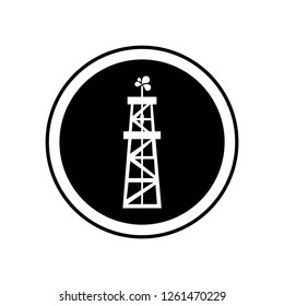 Oil derrick icon.