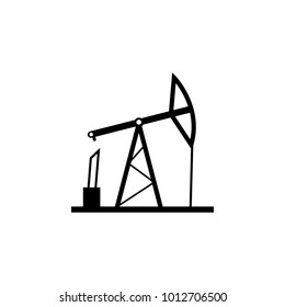 oil derrick icon. Oil an gas icon elements. Premium quality graphic design icon. Simple icon for websites, web design, mobile app, info graphics on white background