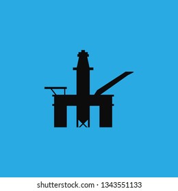 oil derrick icon vector