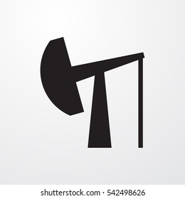 oil derrick icon vector illustration sign symbol
