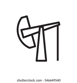 oil derrick icon vector illustration sign symbol