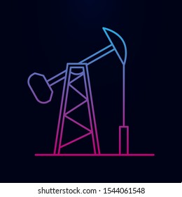 Oil derrick nolan icon. Simple thin line, outline vector of arabian icons for ui and ux, website or mobile application