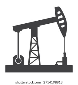Icono de la máquina de la bomba y de la torre de perforación de Derrick