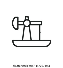 oil derrick vector icon