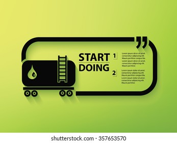 Oil Design and text box,vector