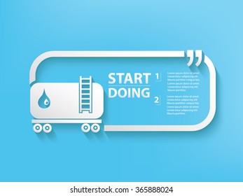 
Oil Design and text box,vector