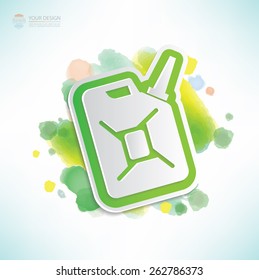 Oil design,water colour design,clean vector