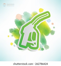 Oil design,water colour design,clean vector