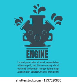 Oil Development and Extraction Flyer. World Petrol Production Background.  Symbol, Icon and Badge. Simple Vector illustration.