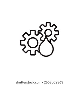 ícone de desenvolvimento de óleo coleção .design estilo com fundo