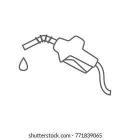 Oil dispenser line icon vector