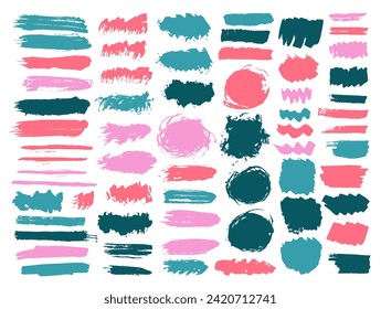 Oil distorted brushstroke mega collection. Freehand inkblot streak decorative elements. Smudge splash textured label backdrop group. Brushstroke ink spots drawing.