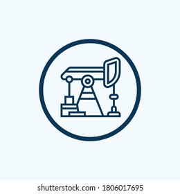 oil drill icon isolated on white background from oil and petroleum industry collection. oil drill icon trendy and modern oil drill symbol for logo, web, app,