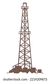 Oil Drilling Derrick - Petroleum Fuel Industry