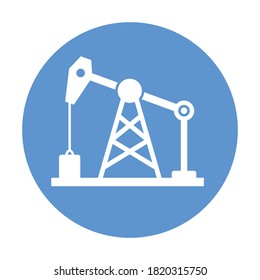 
oil drilling machine Vector Icon which can easily modify or edit
