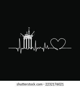 Oil Drilling Rig Heartbeat Oilfield