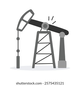 Oil drilling rig illustrating fossil fuel extraction