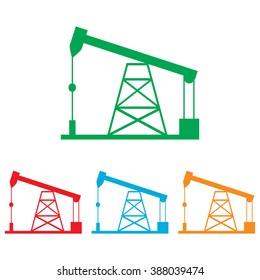 Oil drilling rig sign