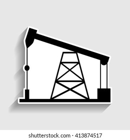 Oil drilling rig sign