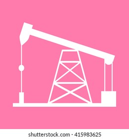 Oil drilling rig sign