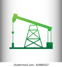 Oil drilling rig sign