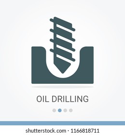 Oil Drilling Vector Icon