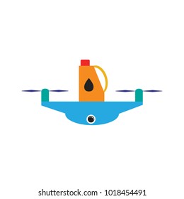 Oil Drone Logo icon Design