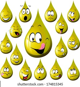 oil drop cartoon