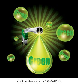 Oil drop concept - vector illustration