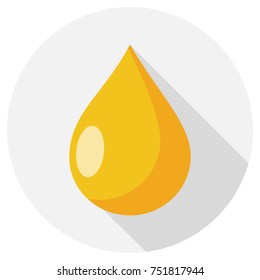oil drop flat design icon