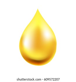 Oil Drop With Gradient Mesh, Vector Illustration