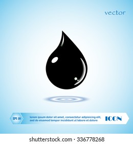 oil drop, icon