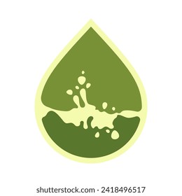 Oil drop icon, can be used for logo and brand name, vector illustration.