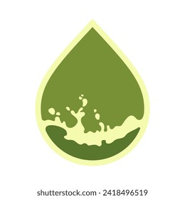 Oil drop icon, can be used for logo and brand name, vector illustration.