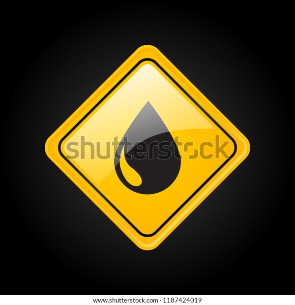 Oil drop\
icon. Petroleum sign. Fuel and gas icon. Energy industry symbol.\
Diesel drop label. Refinery mark. Oil storage emblem. Attantion and\
warning liquid pollution\
emblem.