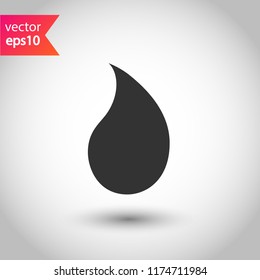 Oil drop icon. Petroleum vector icon. EPS 10 flat symbol