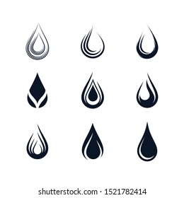 Oil drop icon vector icon illustration