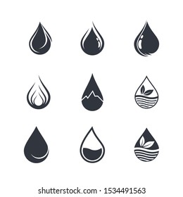 Oil drop icon vector illustration design