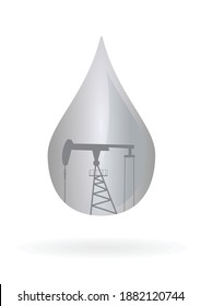 Icono de caída de aceite. ilustración vectorial