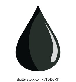 Oil drop icon vector illustration for design and web isolated on white background. Oil drop vector object for label web and advertising