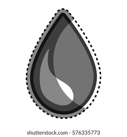 oil drop isolated icon