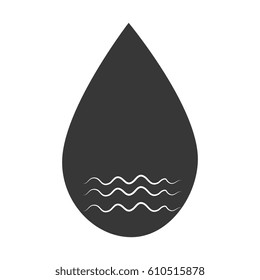 oil drop isolated icon