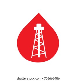 Oil drop isolated on white background. Icon of drop of oil or honey, EPS 10 contains transparency.