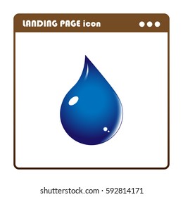 oil drop,  landing page icon